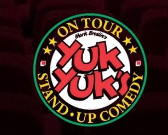 Official logo of the Canadian comedy club chain Yuk Yuk's used at Retro Suites Hotel