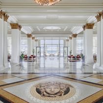 Interior of the lobby & entrance at Palazzo Versace Dubai