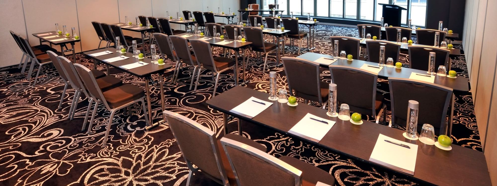 Australia Meeting room with classroom setup at Novotel Melbourn