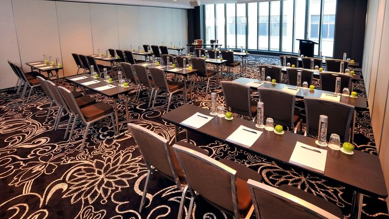 Australia Meeting room with classroom setup at Novotel Melbourn