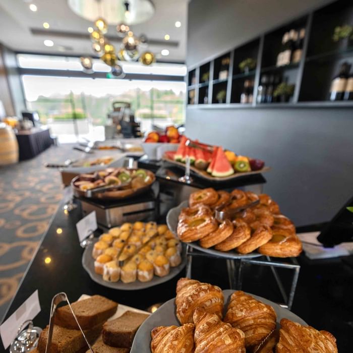 Beautiful buffet breakfast at karinyas restaurant