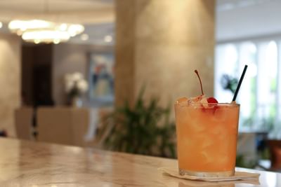 cocktail on bar