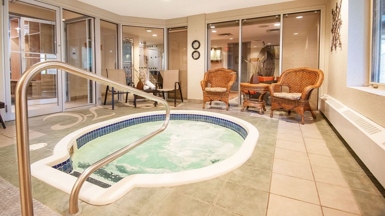 Indoor hot tub at Coast Hillcrest Hotel