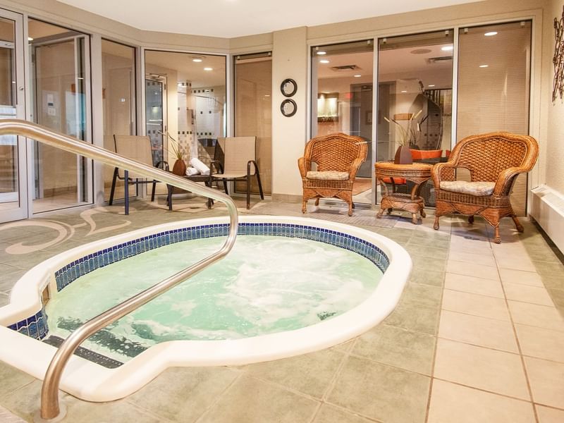 Indoor hot tub at Coast Hillcrest Hotel