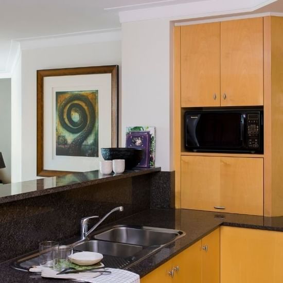 Kitchenette in a Suite at Pullman Quay Grand Sydney