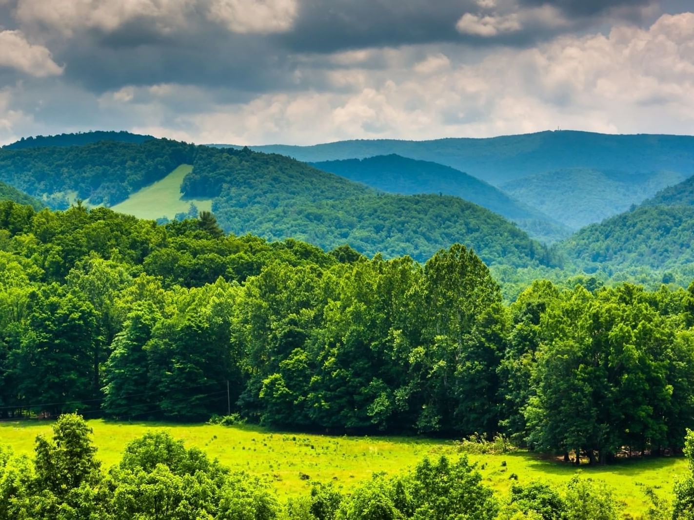 Lost River State Park with mountain backdrop near South Branch Inn Romney