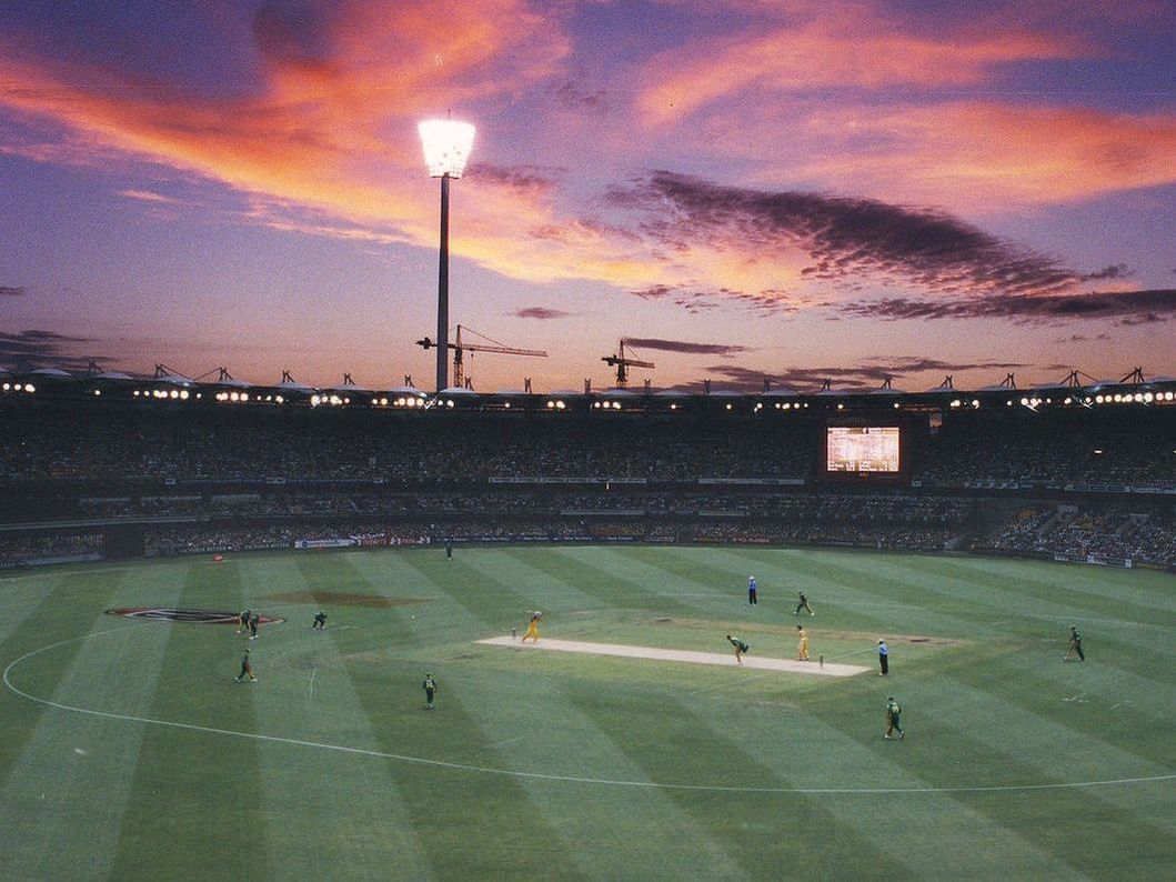 Players in Brisbane Cricket Ground near George Williams hotel