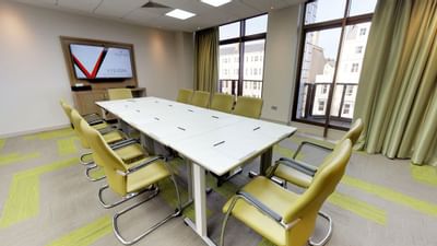 Conference table setup in a Meeting room at The View Eastbourne