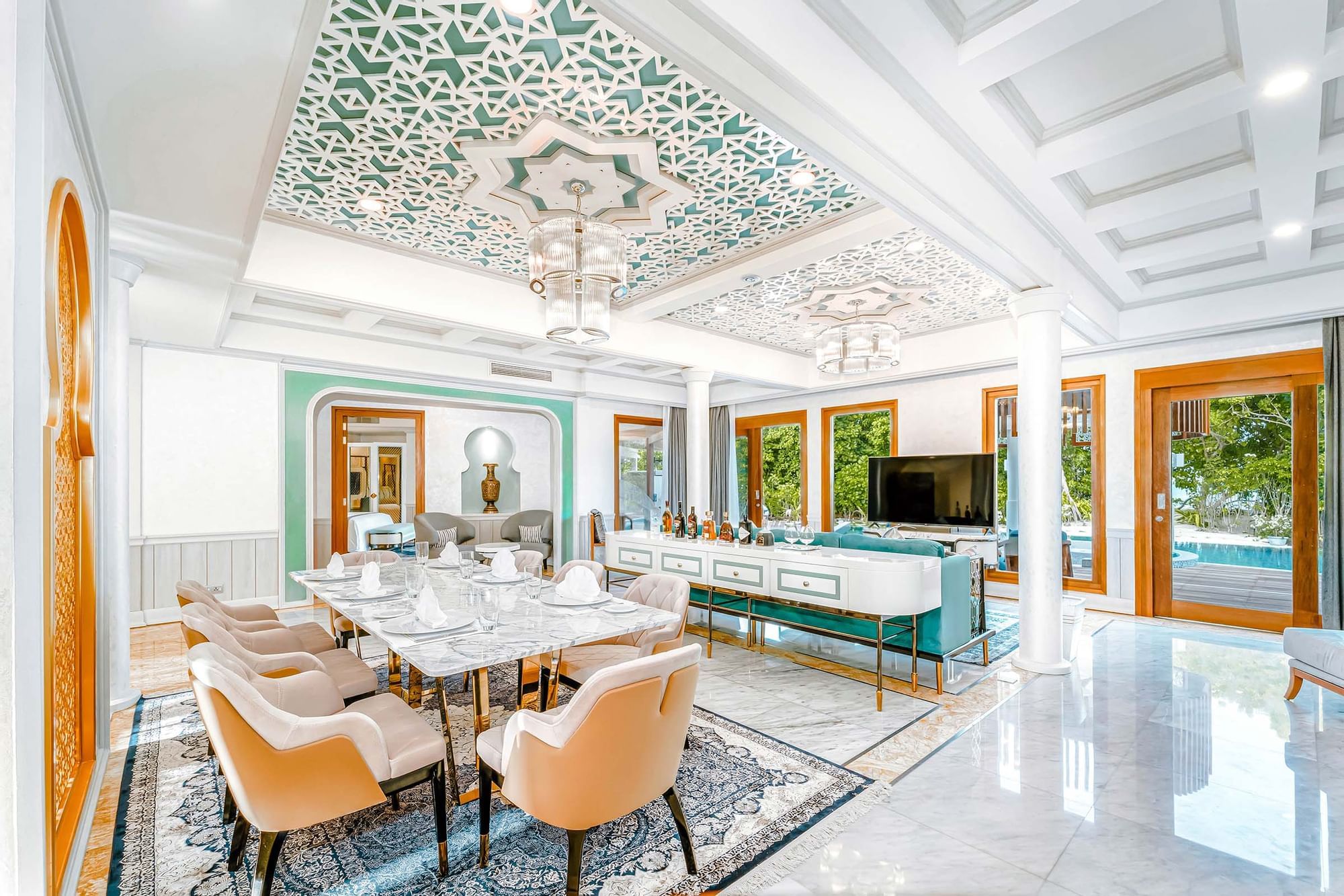 Living area in Grand Beach Residence, The Signature Collection