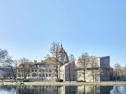 The exterior of the Swiss National Museum near Sternen Oerlikon