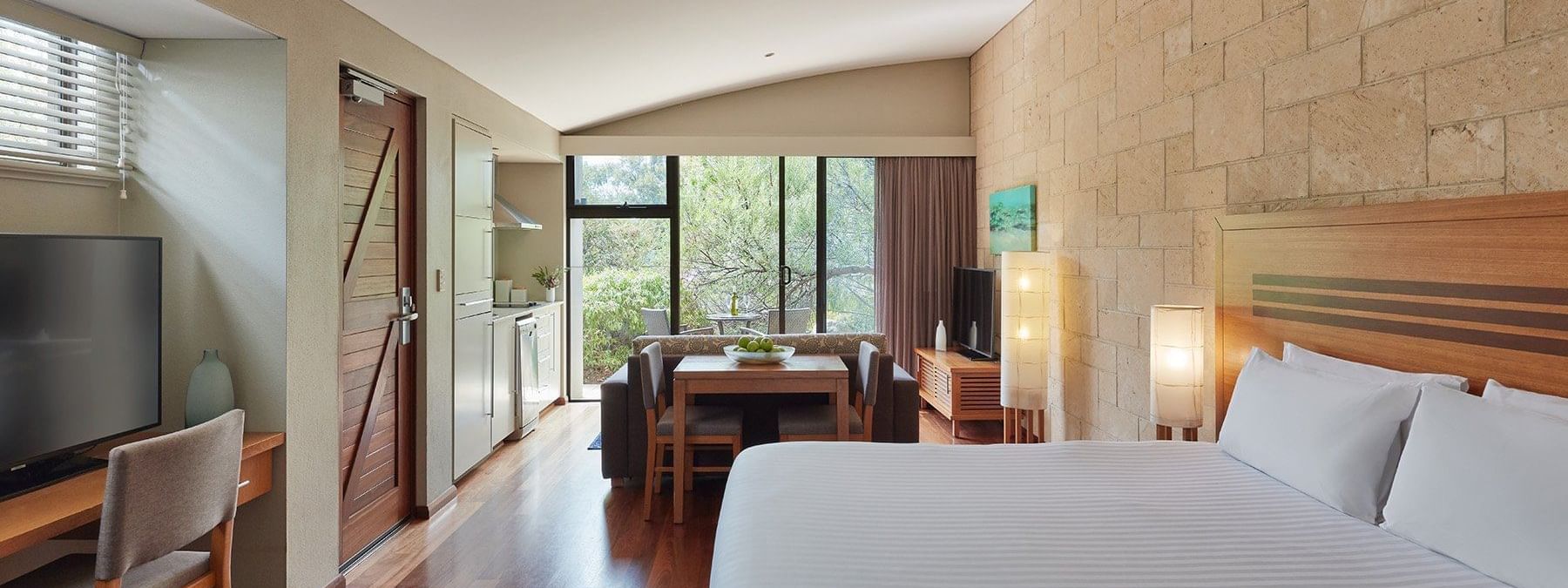 Studio Villa with a king bed at Pullman Bunker Bay Resort