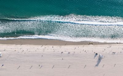 waves crashing on a beach