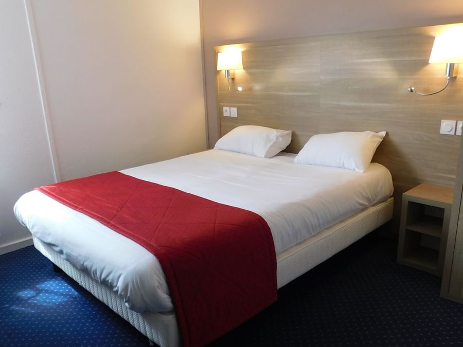View of double room for 1 or 2 person at The Originals Hotels