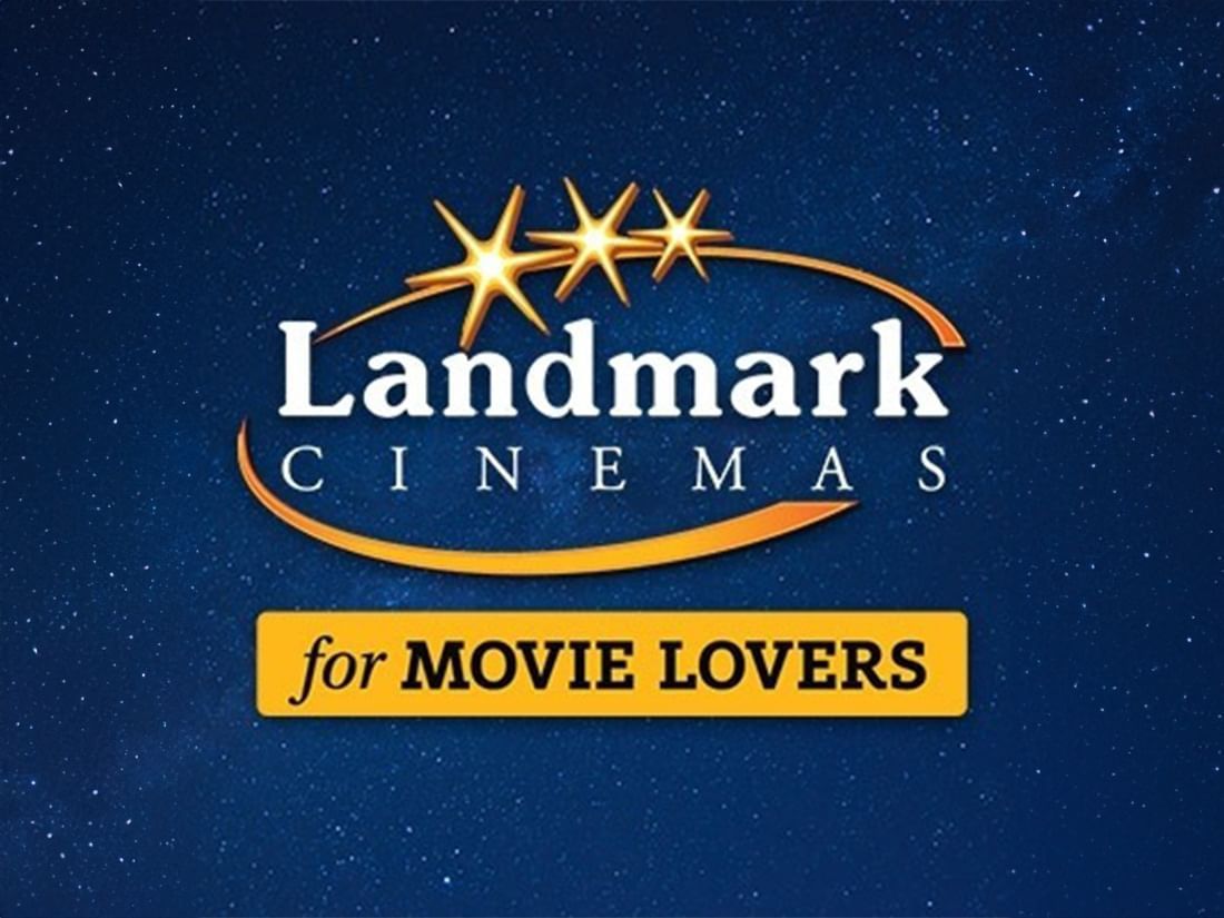 Landmark Cinemas for Movie Lovers banner used at Acclaim Hotel Calgary