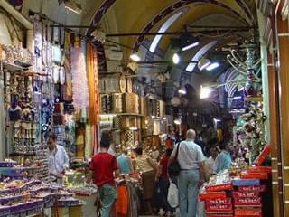 People shopping at the Grand Bazaar near CVK Hotels
