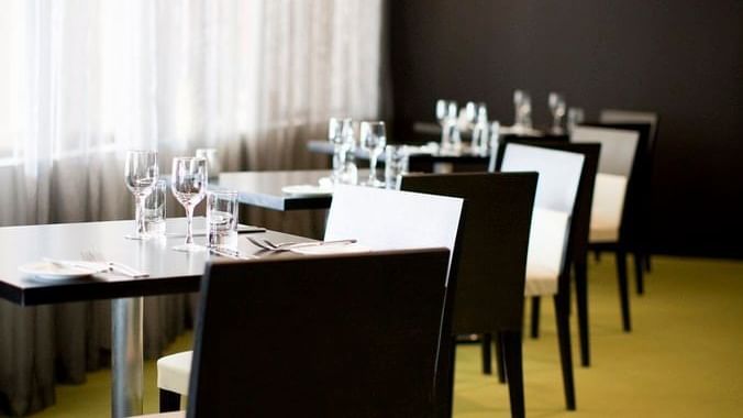 Seating for dining at Pullman albert park