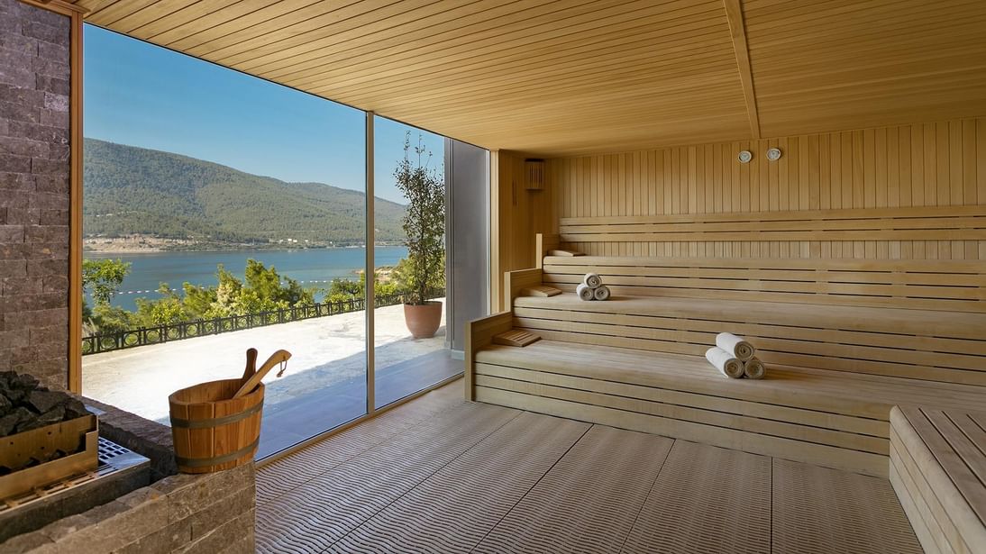 Sauna Room in the Befine Spa Club at Titanic Luxury Collection Bodrum