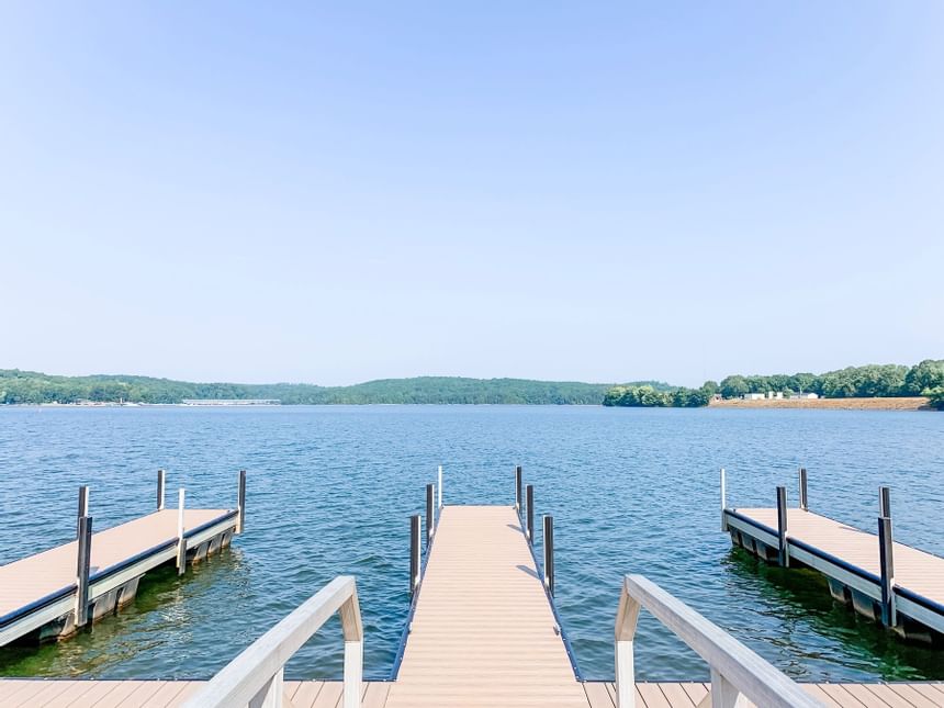 dock on a lake