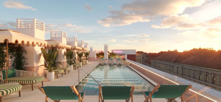Rooftop Pool at Urban Hive Madrid