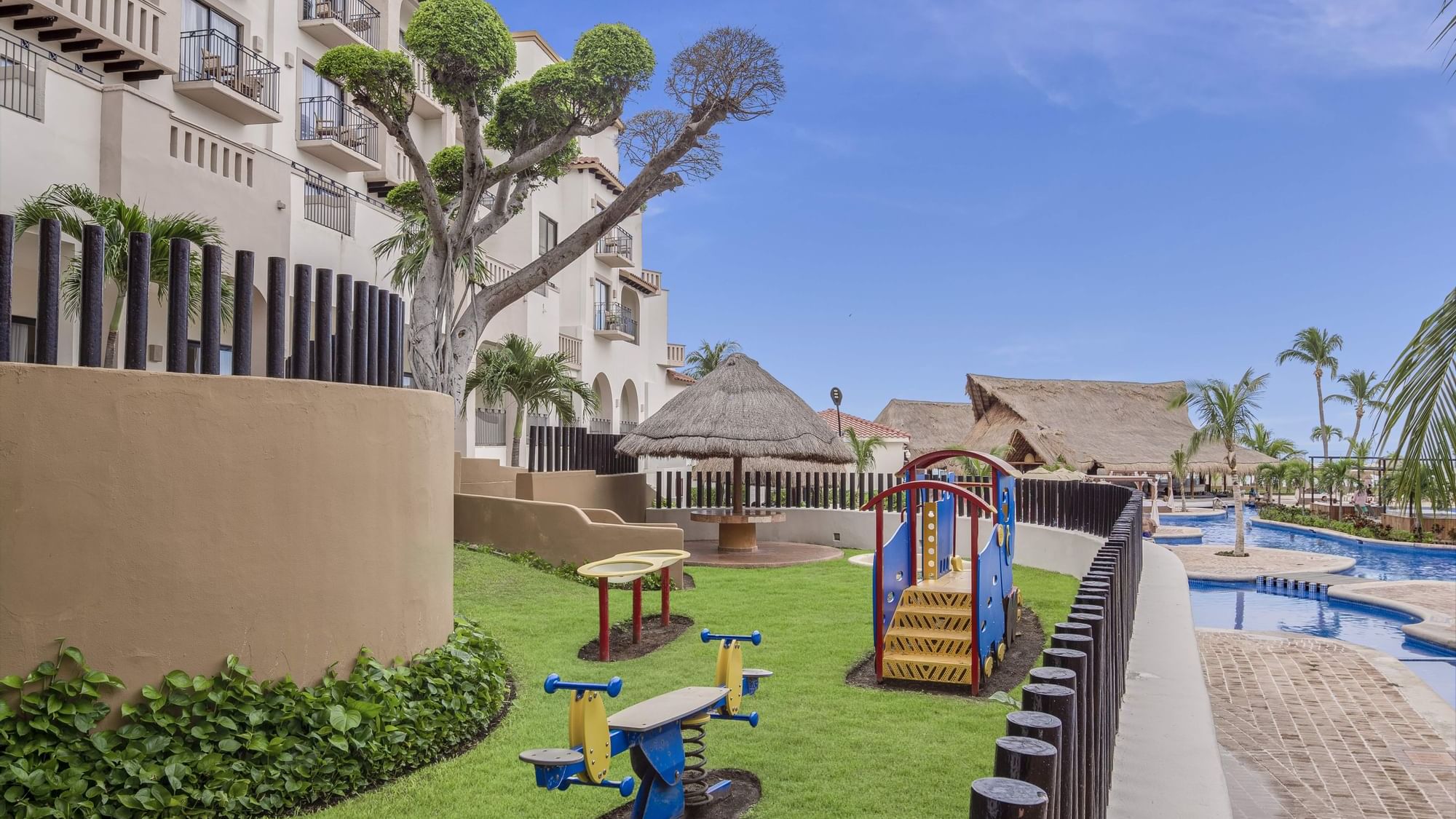 Kids' outdoor play area at FA Hotels & Resorts
