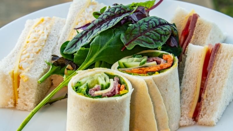 selection of sanwiches high tea