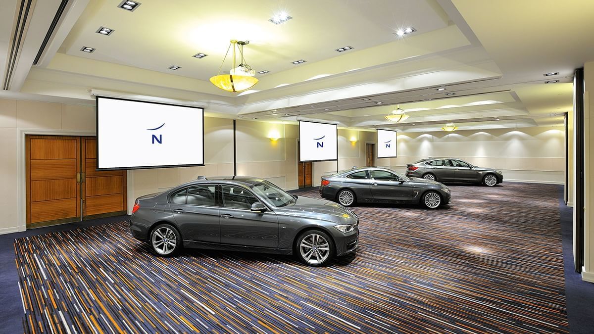 Cars exhibited in the Ballroom at Novotel Glen Waverley