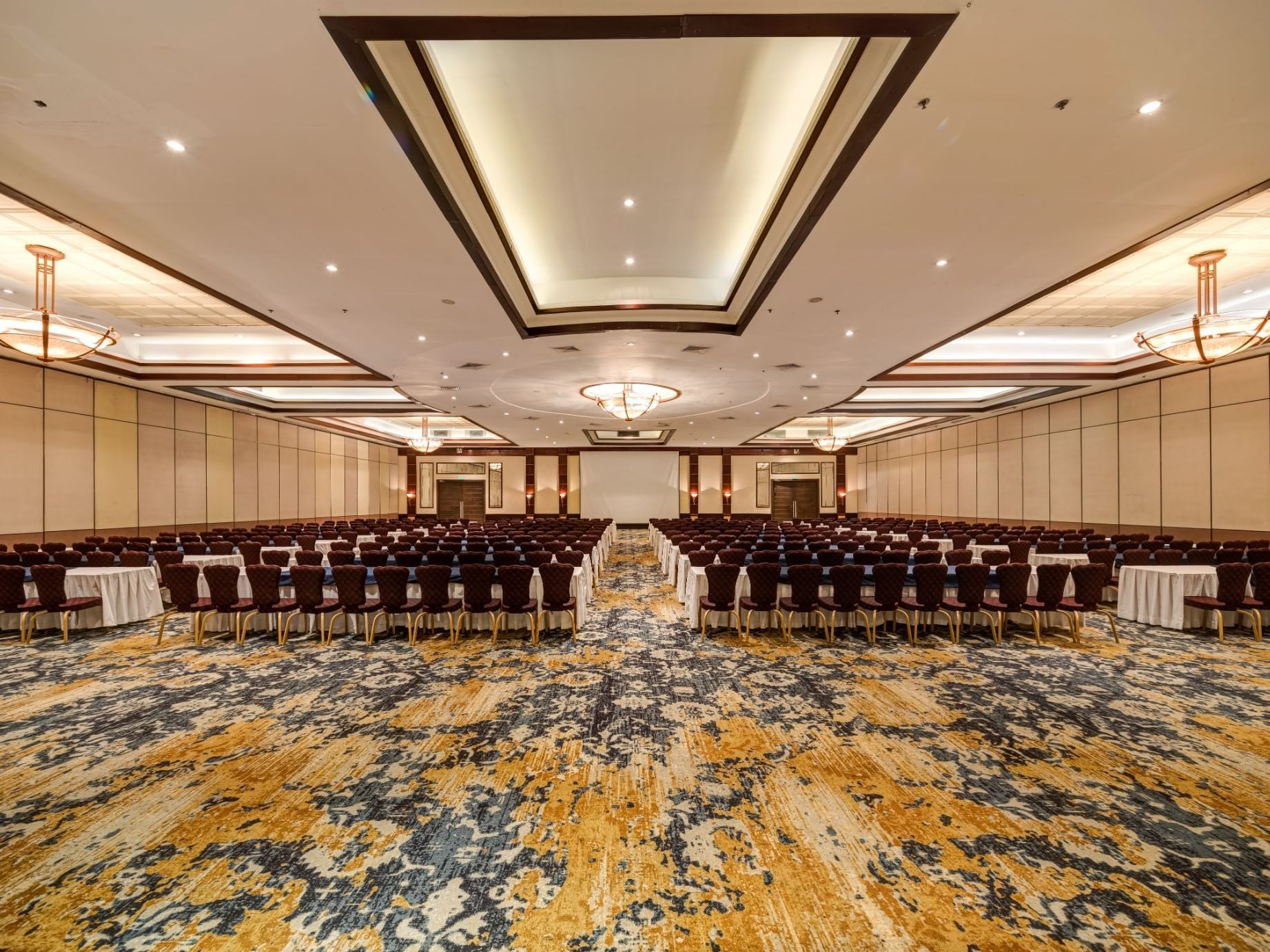 Theater set-up in Tikal Hall at Tikal Futura Hotel