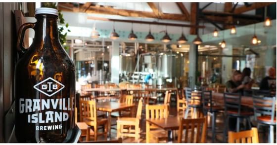 The Granville island brewery & lounge at Granville Island Hotel