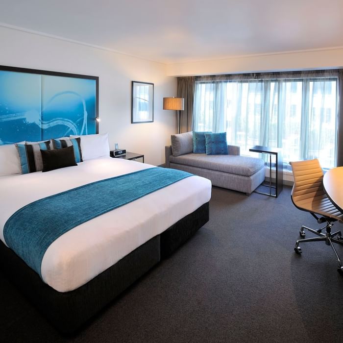 Interior of Junior Suite at Novotel Melbourne on Collins