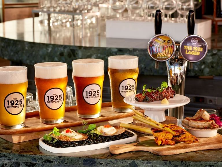 Craft Beers served with Bar Bites in Verandah Pool Bar & Grill at Momentus Hotel Alexandra