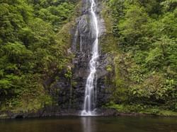 cascades coulant le long de la montagne