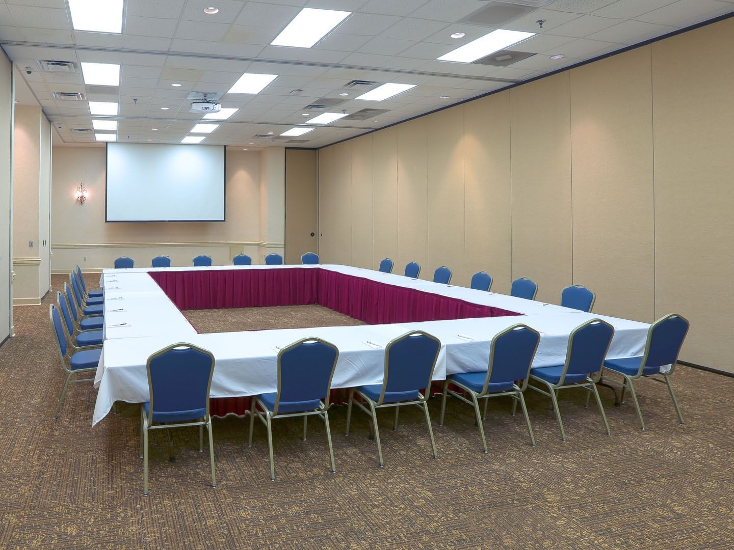 Hollow Square table in a Meeting room at Music Road Resort