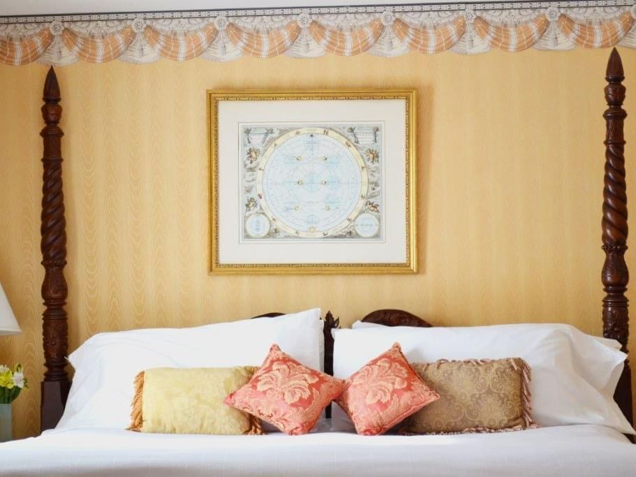 King bed in Standard Accessible King room at The Inn Saratoga
