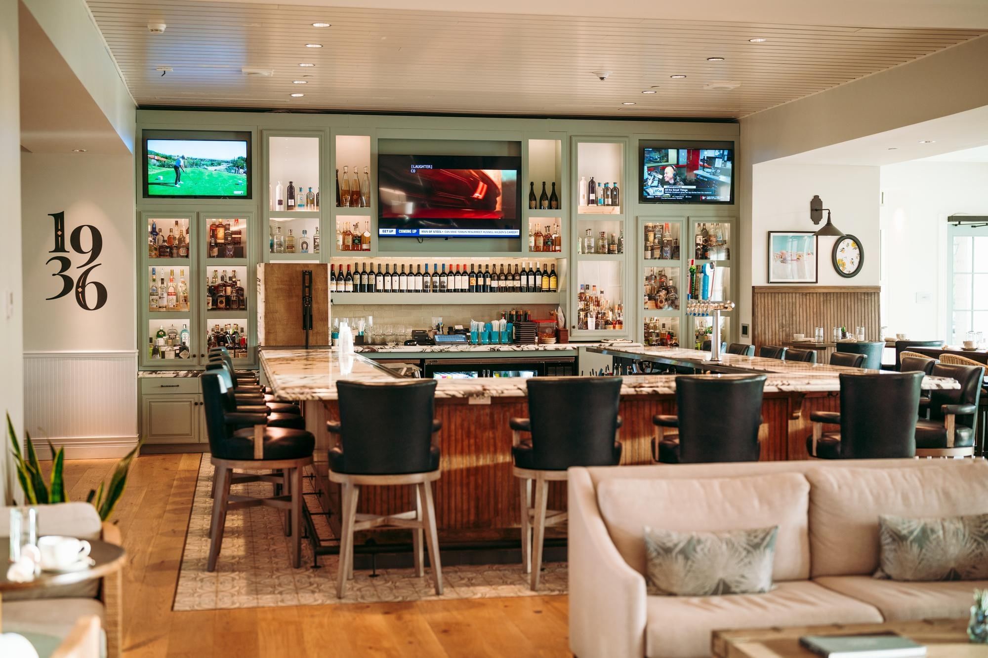 Interior of 1936 restaurant in Inlet Beach.
