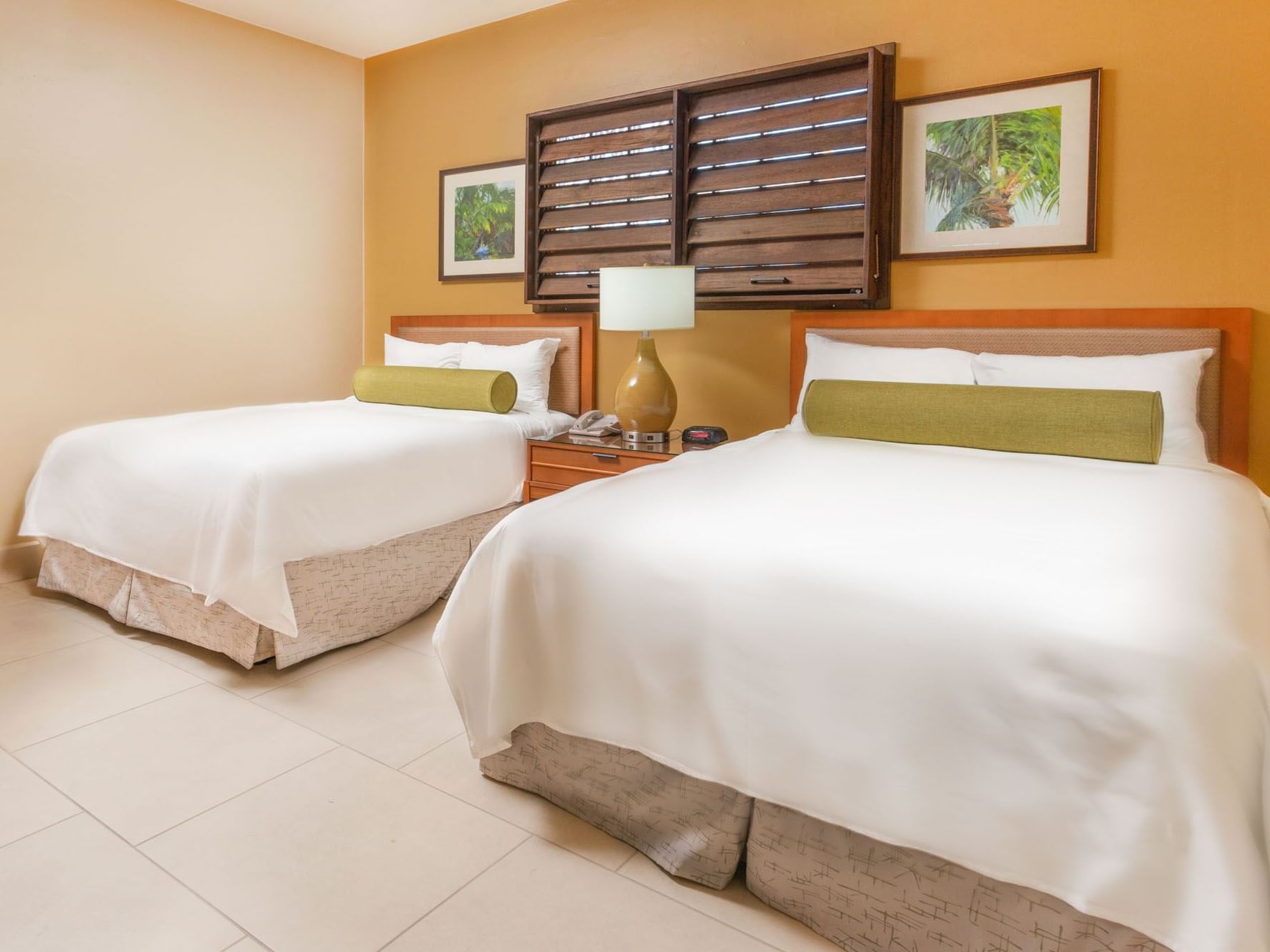 Interior of Premium Double Bedroom at Eagle Aruba Resort