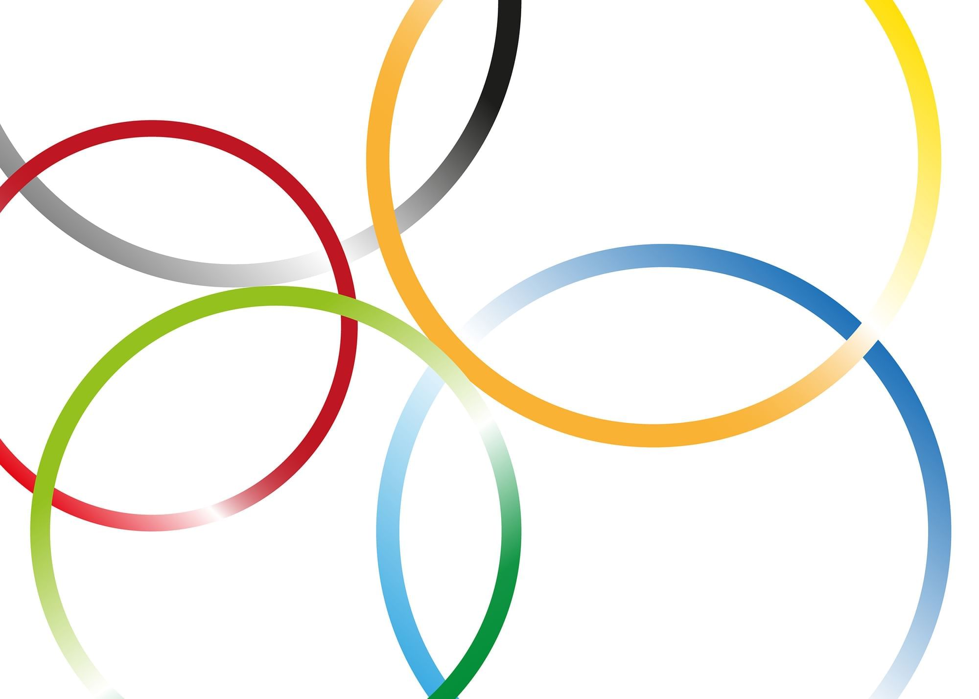 Logo of Olympic colored circles used at Warwick Paris Champs Elysées