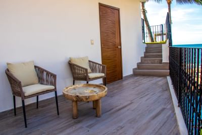 Premium OceanFront Room out door view at Playa Los Arcos