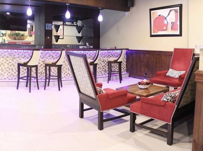 Bar & lounge area in Blend Bar at Jamaica Pegasus Hotel
