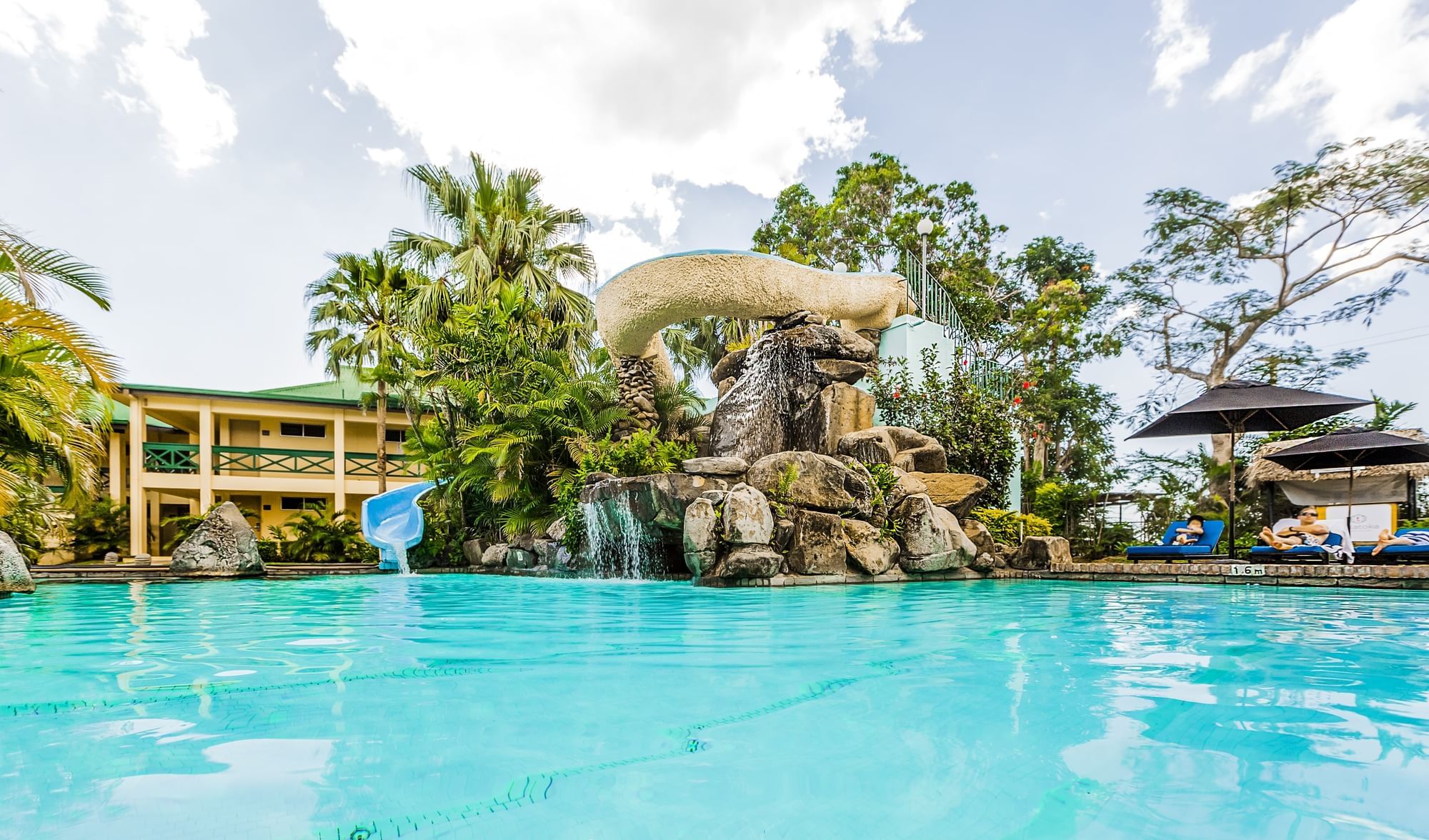 Pool views at the Tokatoka Resort by Warwick Fiji