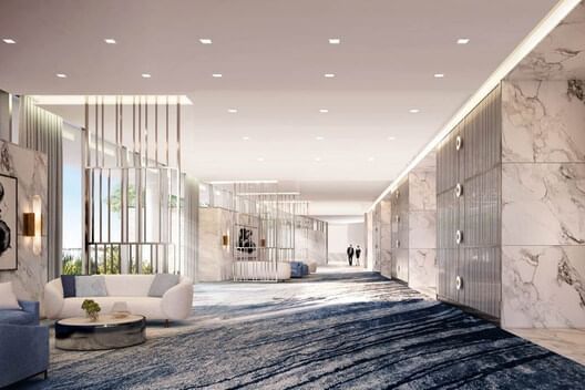 Lounge area in an event room at Crown Hotels Sydney