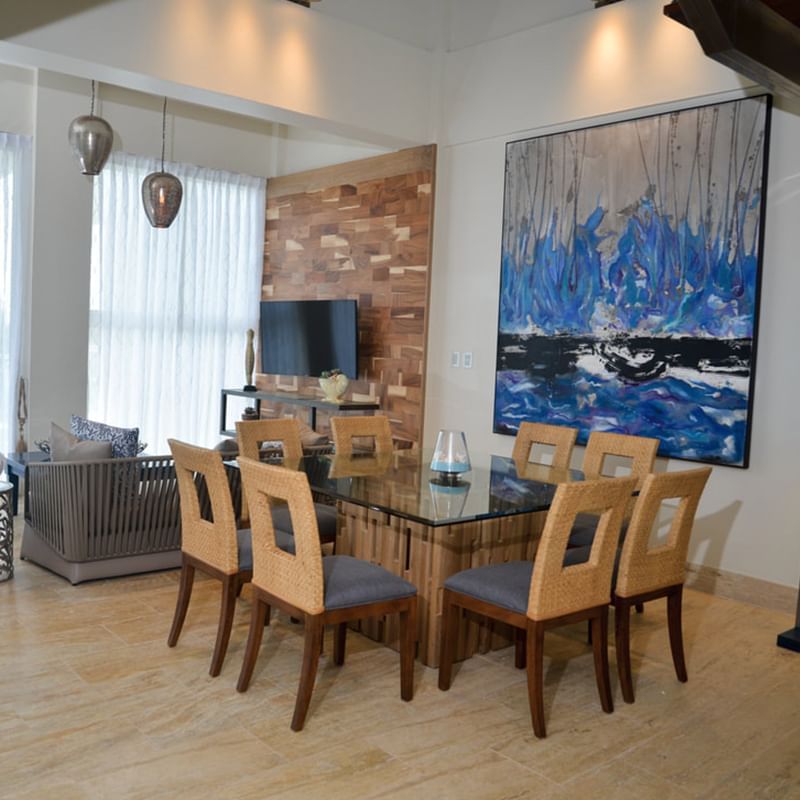 Dining & living area in Luxury Penthouse, Blue JackTar Hotel