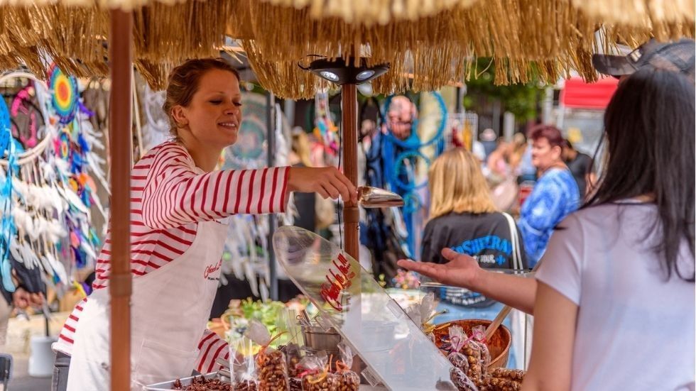 Market Stalls in Queen Victoria Market Near UniLodge Melbourne City