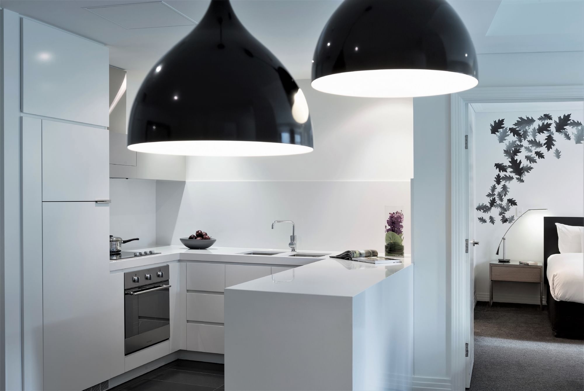 2 Bedroom 2 Bathroom Apartment Kitchen area at Como Melbourne