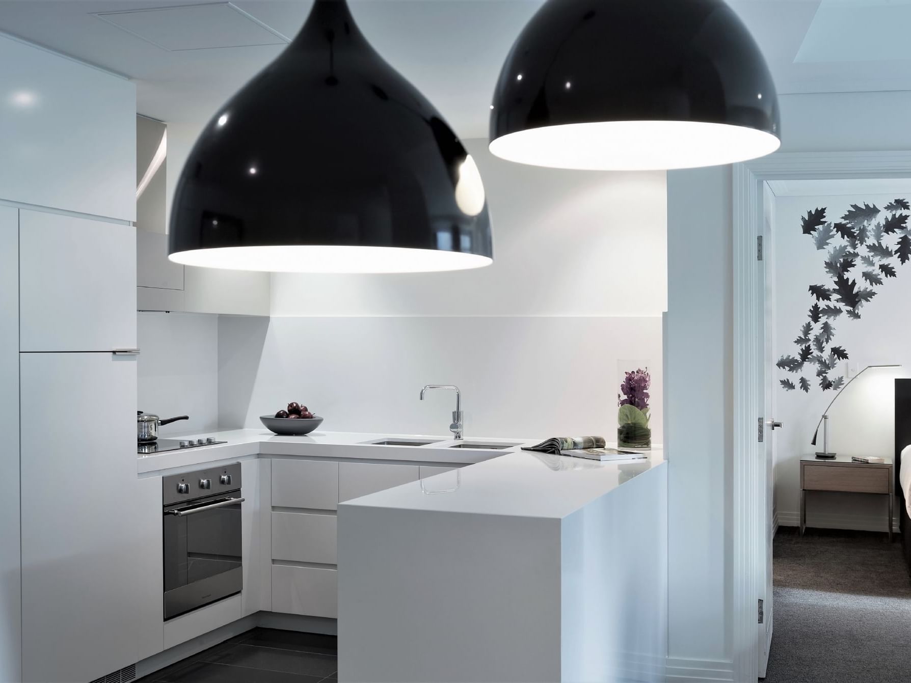 2 Bedroom 2 Bathroom Apartment Kitchen area at Como Melbourne