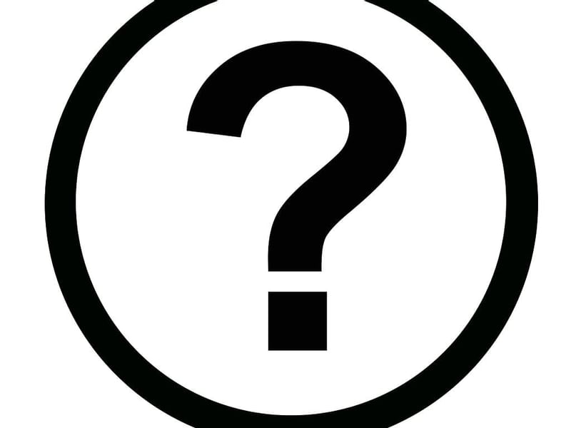 Question icon on a white background at Warwick Le Lagon 