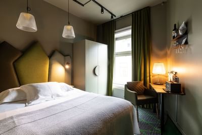 Bedroom at Hotel Flora in Gothenburg, Sweden