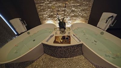 two large bath tubs