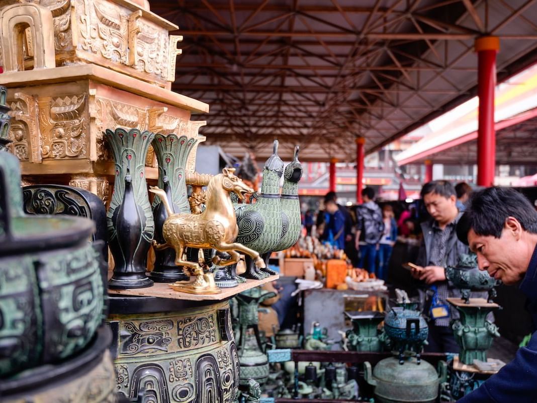 Ornaments in Panjiayuan Antique Market near Hotel Éclat Beijing