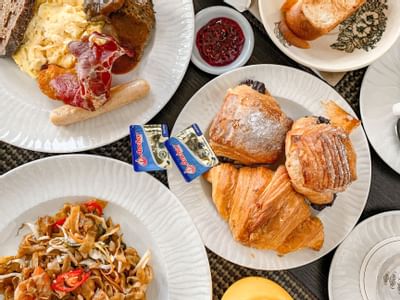 pastries & breakfast meals displayed at The Danna Langkawi
