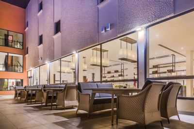 Terasse du Restaurant de Azalaï hôtel Nouakchott